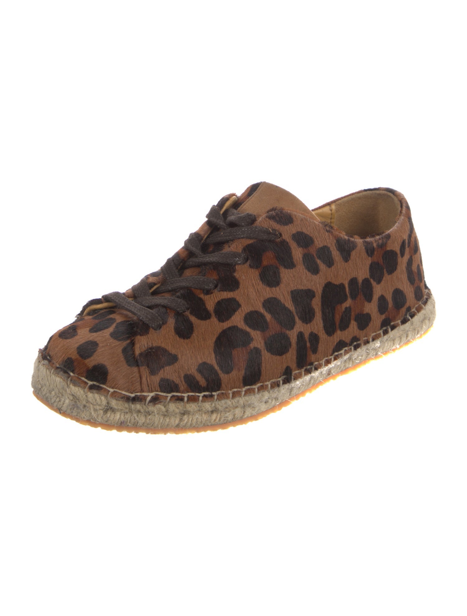 Sézane Ponyhair Animal Print Espadrille Sneakers